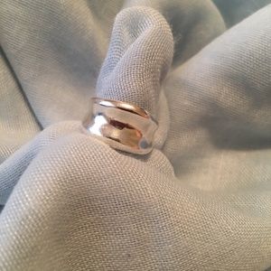 Sterling silver cigar band ring size 5